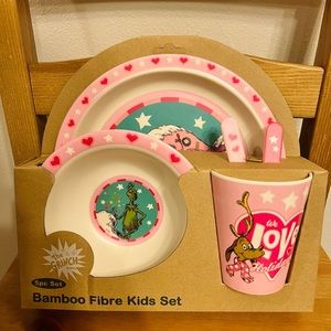 Grinch bamboo fiber dinner wear set